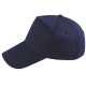Cappellino 7 pannelli blu navy personalizzato K18016NY