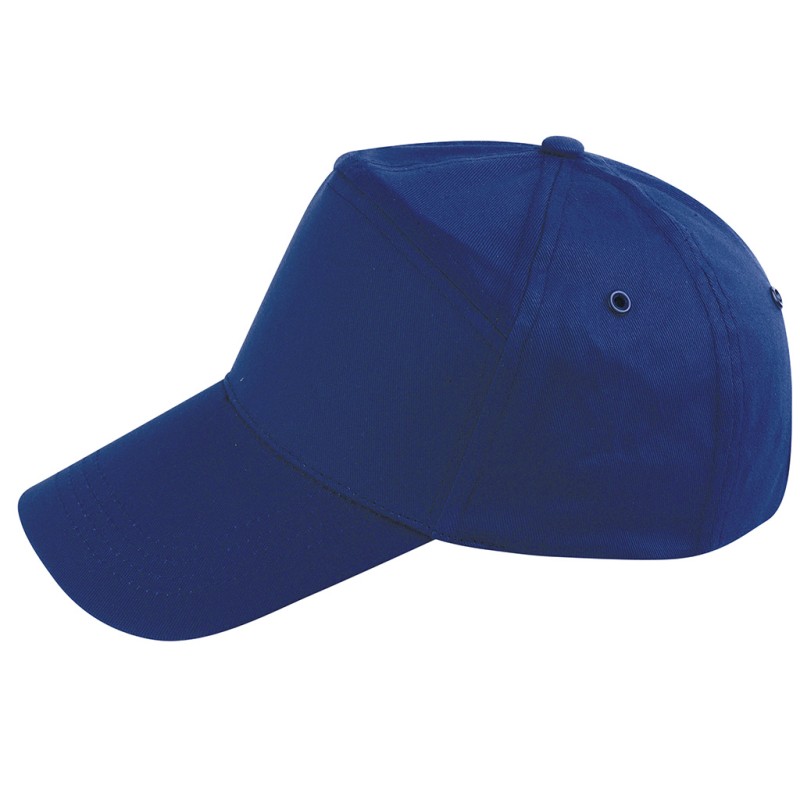 Cappellino 7 pannelli blu royal personalizzato K18016BL