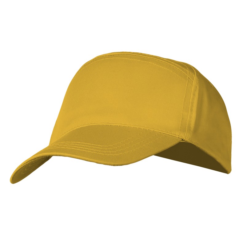 Cappellino 7 pannelli giallo personalizzato K18016G
