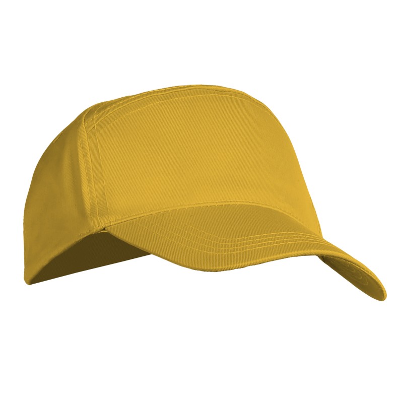 Cappellino 7 pannelli giallo personalizzato K18016G