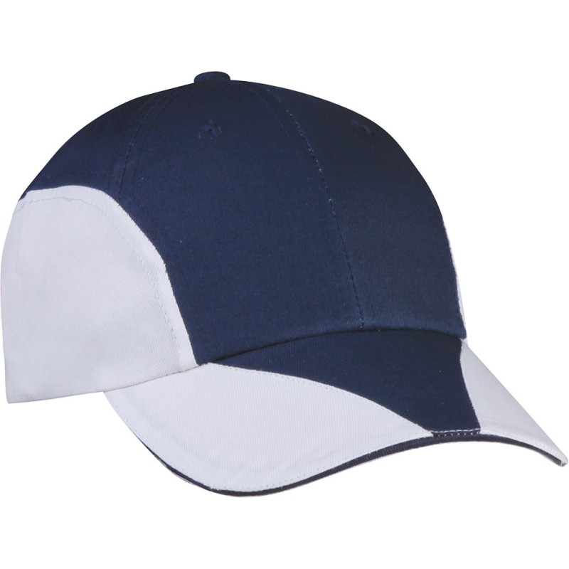 Cappellino 8 pannelli blu navy personalizzato K18097NY