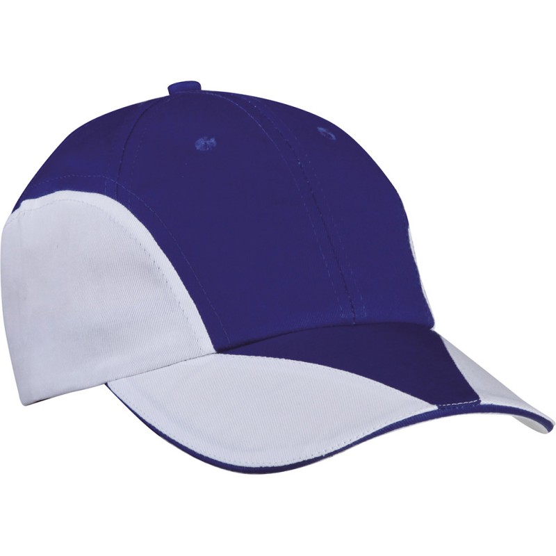 Cappellino 8 pannelli blu royal personalizzato K18097BL