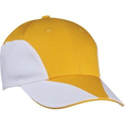 Cappellino 8 pannelli giallo personalizzato K18097G