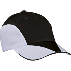 Cappellino 8 pannelli nero personalizzato K18097N