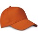 Cappellino bimbo 5 pannelli arancione personalizzato K18158A