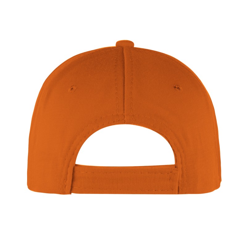 Cappellino bimbo 5 pannelli arancione personalizzato K18158A