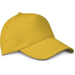 Cappellino bimbo 5 pannelli giallo personalizzato K18158G