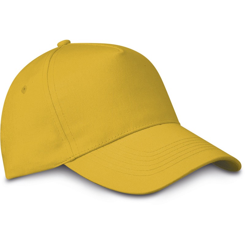Cappellino bimbo 5 pannelli giallo personalizzato K18158G