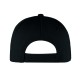 Cappellino bimbo 5 pannelli nero personalizzato K18158N
