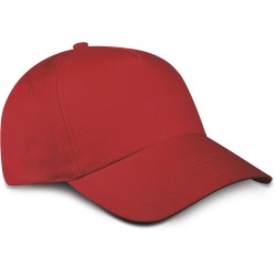 Cappellino bimbo 5 pannelli rosso personalizzato K18158R