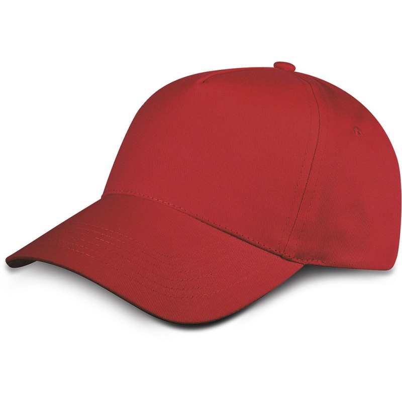 Cappellino bimbo 5 pannelli rosso personalizzato K18158R