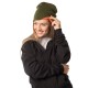 Cappellino double face in acrilico verde militare personalizzato K18073VM