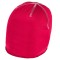 Cappellino elasticizzato con cuciture reflex e con micropile interno rosso personalizzato K18300R
