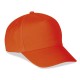 Cappellino golf 5 pannelli arancione personalizzato K18019A