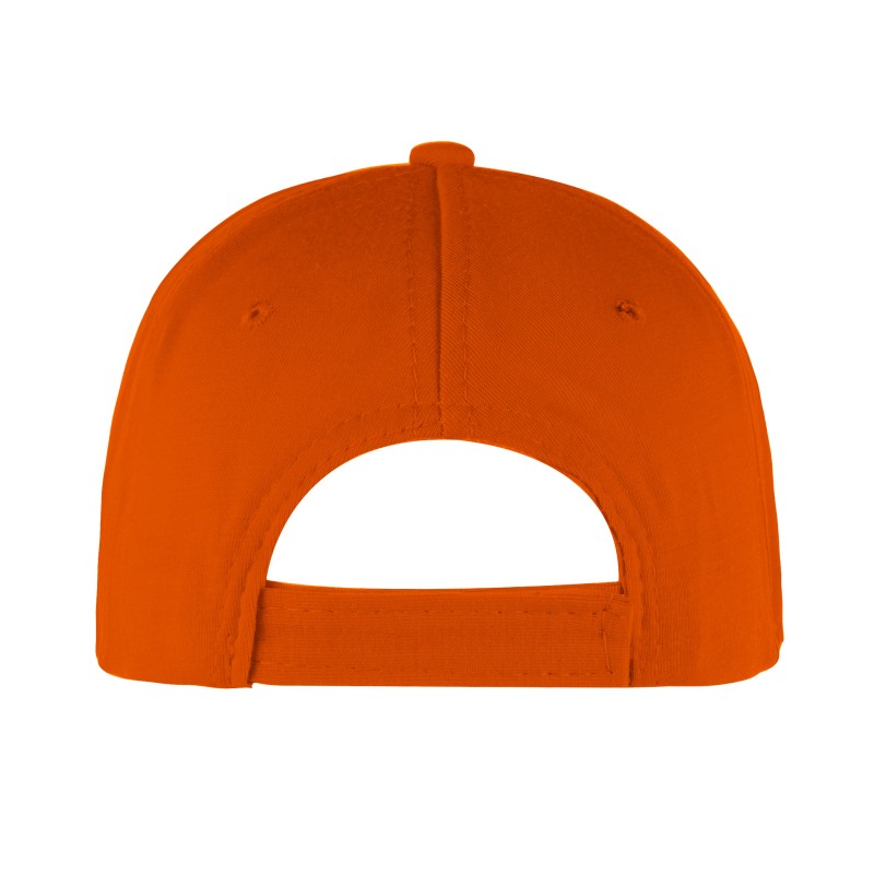 Cappellino golf 5 pannelli arancione personalizzato K18019A