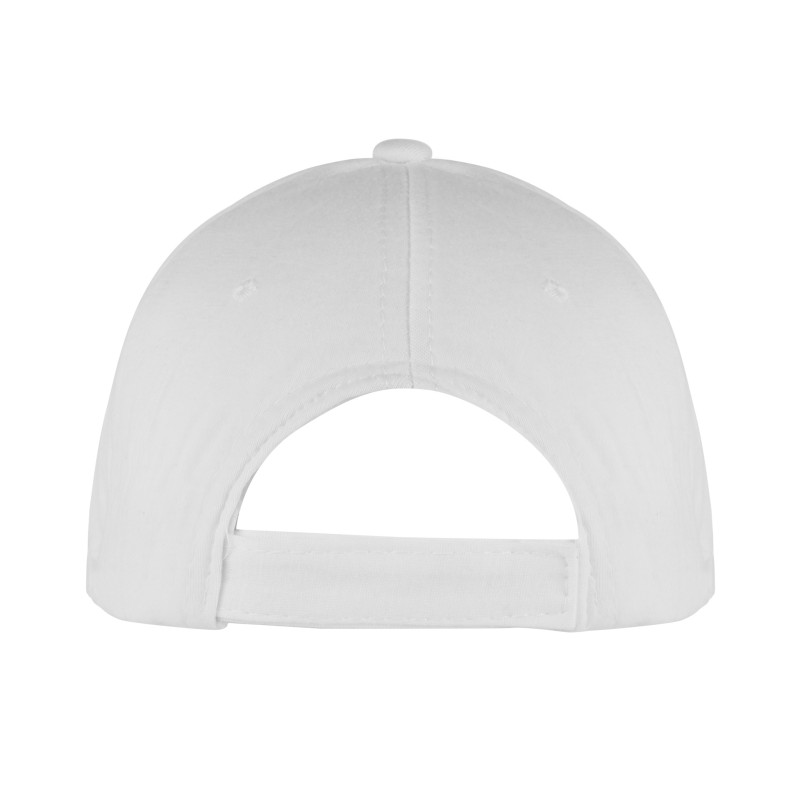Cappellino golf 5 pannelli bianco personalizzato K18024B