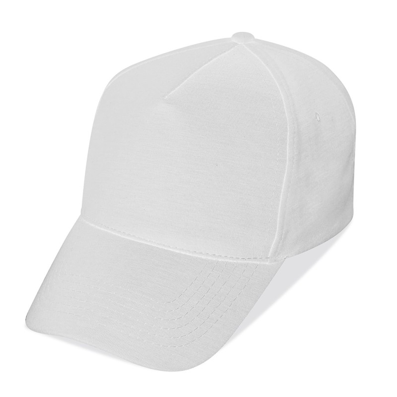Cappellino golf 5 pannelli bianco personalizzato K18024B