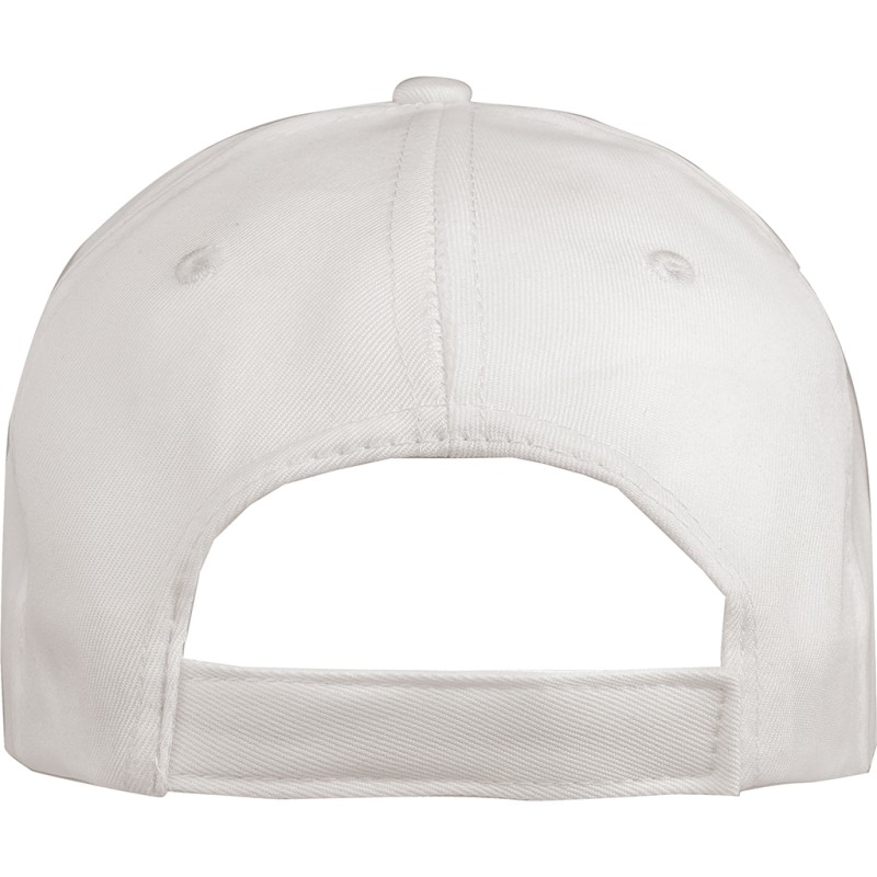 Cappellino golf 5 pannelli bianco personalizzato K18109B