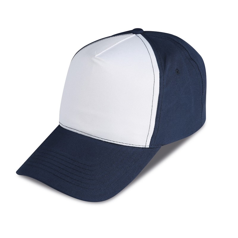 Cappellino golf 5 pannelli blu navy personalizzato K18015NY