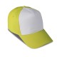 Cappellino golf 5 pannelli giallo personalizzato K18015G