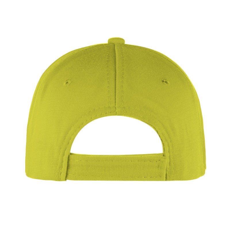 Cappellino golf 5 pannelli giallo personalizzato K18015G