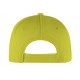 Cappellino golf 5 pannelli giallo personalizzato K18015G