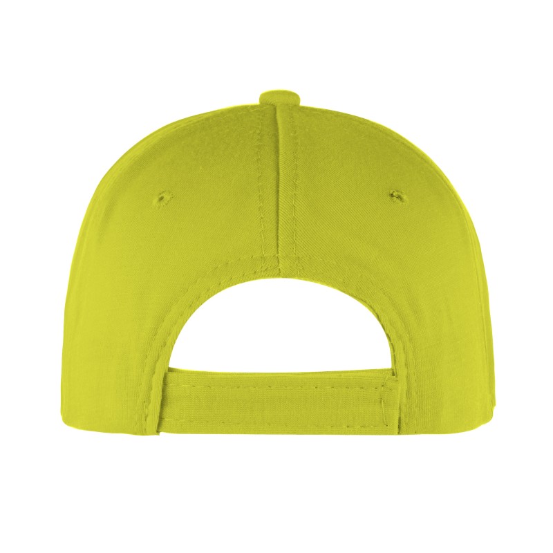 Cappellino golf 5 pannelli giallo personalizzato K18019G