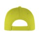 Cappellino golf 5 pannelli giallo personalizzato K18019G