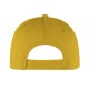 Cappellino golf 5 pannelli giallo personalizzato K18040G