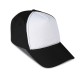 Cappellino golf 5 pannelli nero personalizzato K18015N