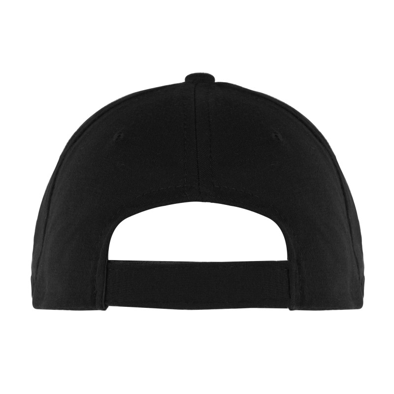 Cappellino golf 5 pannelli nero personalizzato K18024N