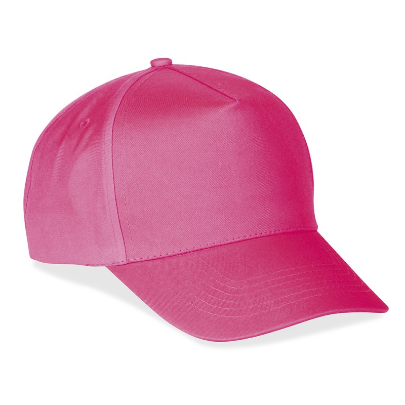Cappellino golf 5 pannelli rosa personalizzato K18019RS