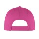 Cappellino golf 5 pannelli rosa personalizzato K18019RS
