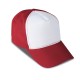 Cappellino golf 5 pannelli rosso personalizzato K18015R