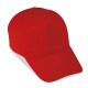 Cappellino golf 5 pannelli rosso personalizzato K18024R