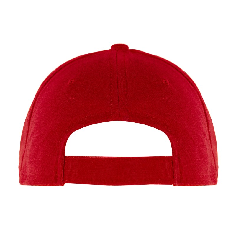 Cappellino golf 5 pannelli rosso personalizzato K18024R