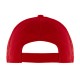 Cappellino golf 5 pannelli rosso personalizzato K18024R