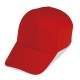 Cappellino golf 5 pannelli rosso personalizzato K18024R