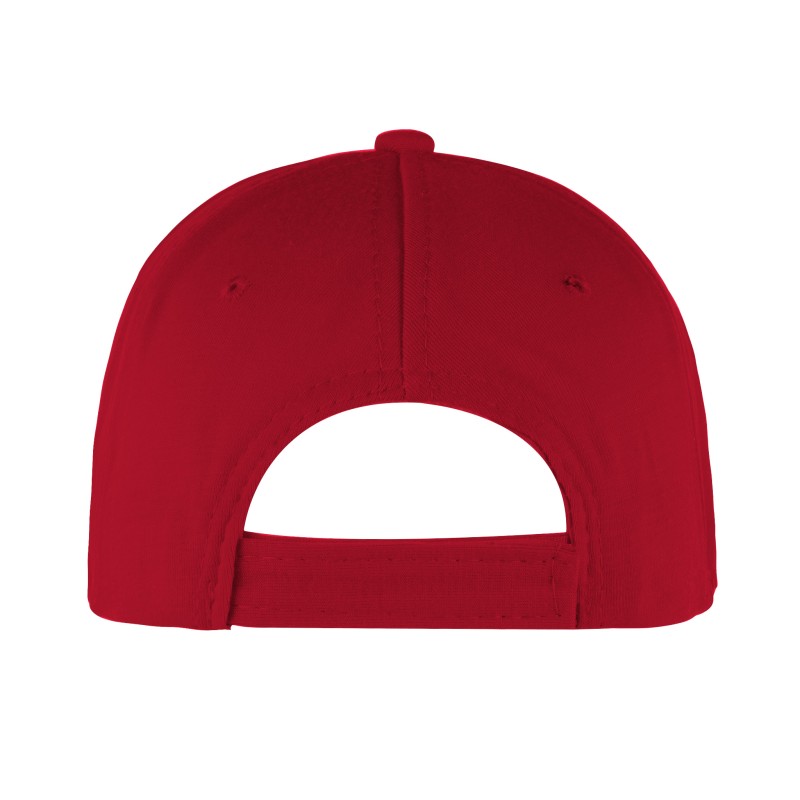 Cappellino golf  5 pannelli rosso personalizzato K18106R
