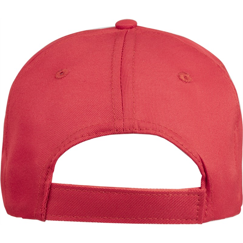 Cappellino golf  5 pannelli rosso personalizzato K18109R