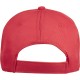 Cappellino golf  5 pannelli rosso personalizzato K18109R