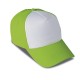 Cappellino golf 5 pannelli verde acido personalizzato K18015VA