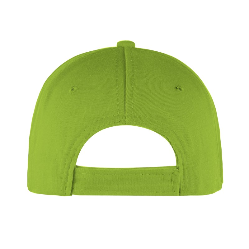 Cappellino golf 5 pannelli verde acido personalizzato K18015VA