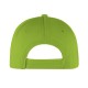 Cappellino golf 5 pannelli verde acido personalizzato K18015VA
