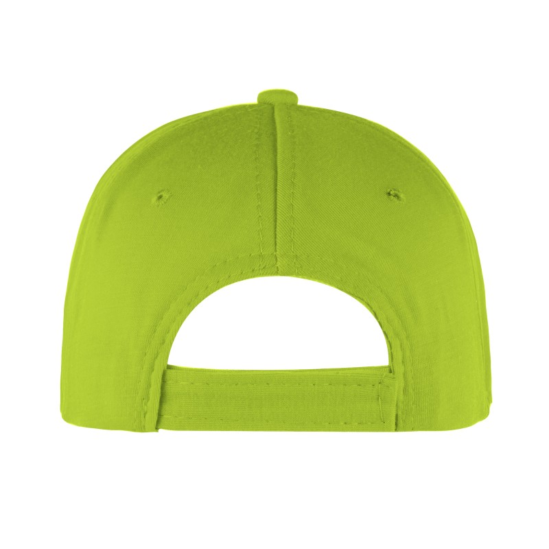 Cappellino golf 5 pannelli verde acido personalizzato K18019VA