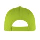 Cappellino golf 5 pannelli verde acido personalizzato K18019VA