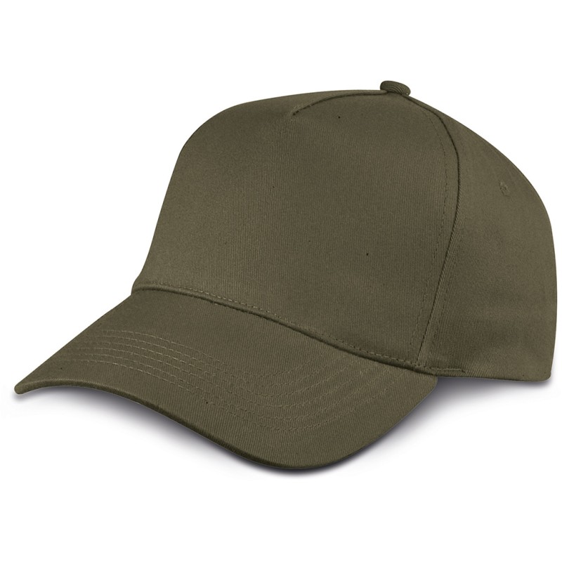 Cappellino golf 5 pannelli verde militare personalizzato K18040VM