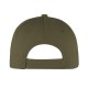 Cappellino golf 5 pannelli verde militare personalizzato K18040VM