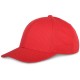 Cappellino golf 6 pannelli rosso personalizzato K18123R