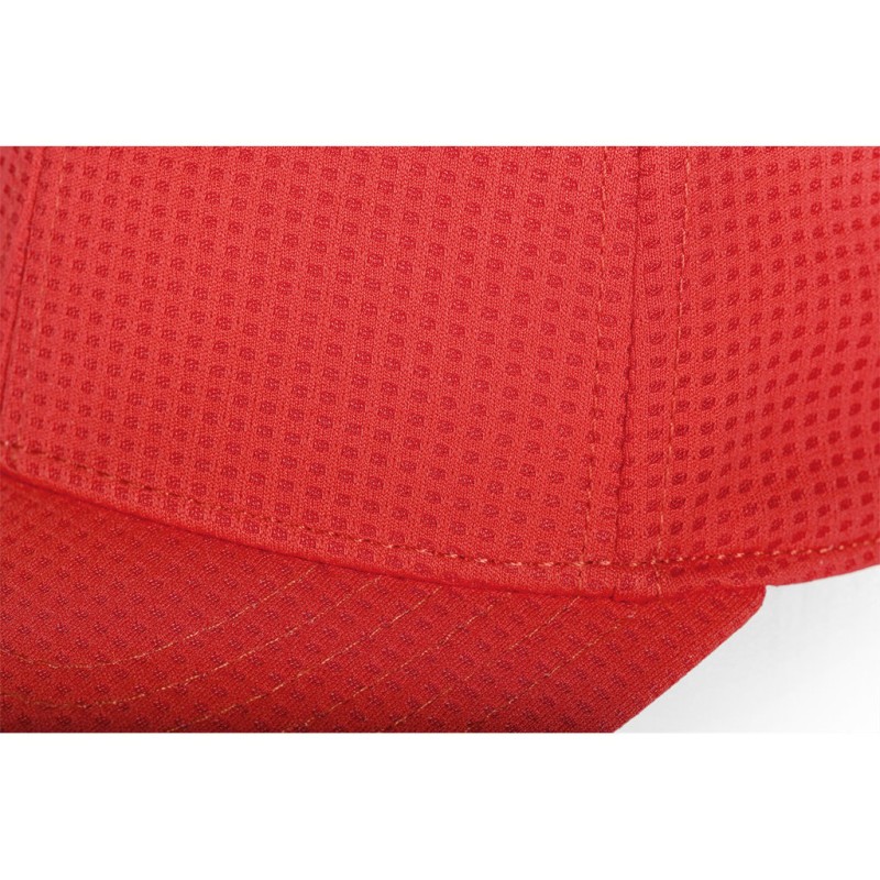 Cappellino golf 6 pannelli rosso personalizzato K18123R